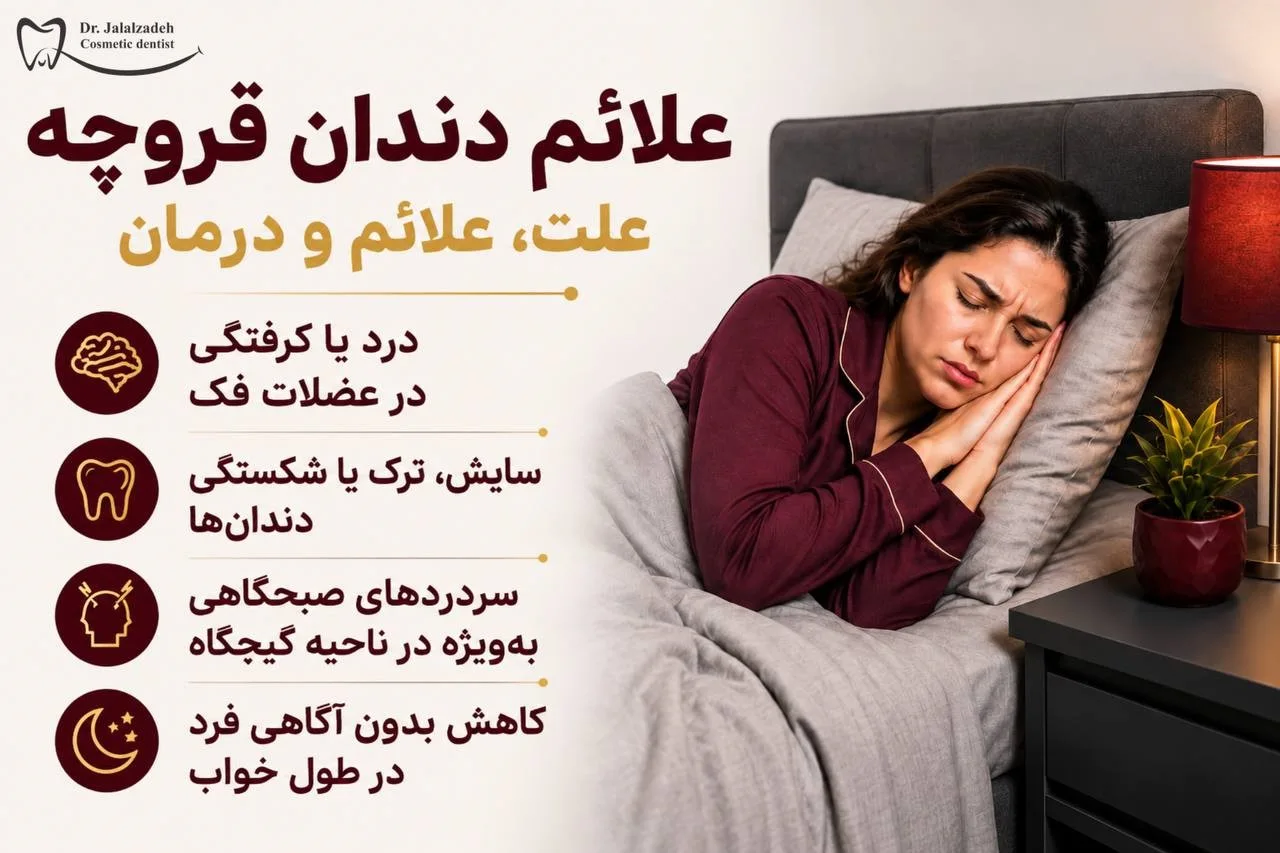 علائم دندان قروچه در خواب